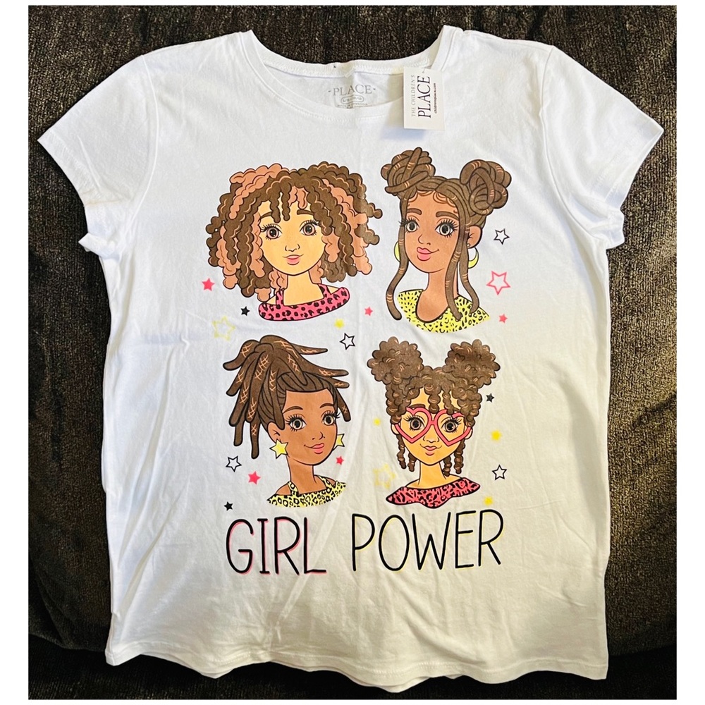 Girl Power The Children’s Place Girl Shirt Size Large 10/12-NWT